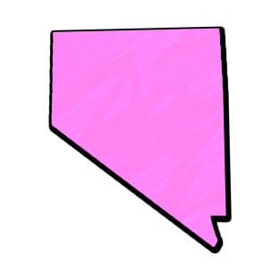 Pink Nevada Outline T-Shirt