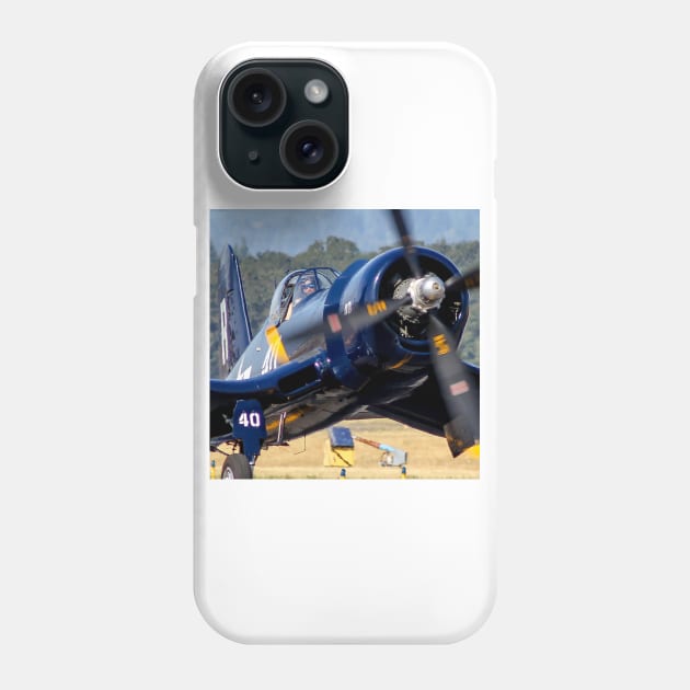 F4U-7 Corsair close-up Phone Case by acefox1