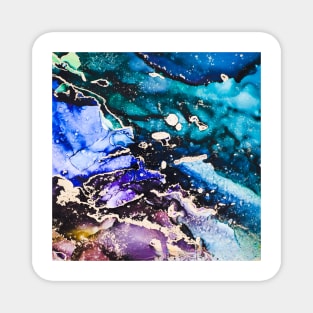 Premium Colorful Marble Inkscape Magnet