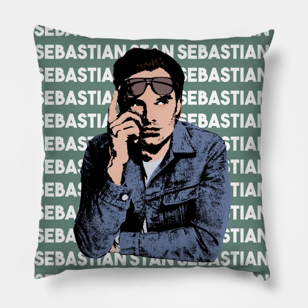 Sebastian Stan Pillow by RustedSoldier
