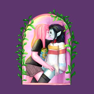 'Through the window' Bubbline, Adventure Time fan art T-Shirt