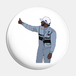 Lewis Hamilton thumbs up Pin