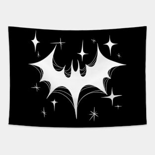Atomic Bat Goth (White design) Tapestry