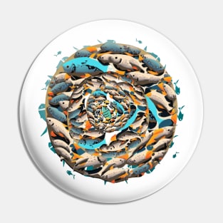 Fish circle Pin