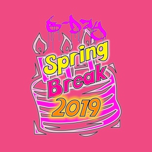 Spring Break Birthday 2019 Official T-Shirt by Basement Mastermind T-Shirt
