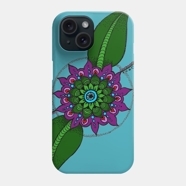 Floral Mandala Phone Case by dankdesigns