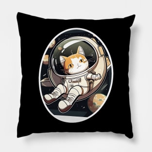 Cat Astronaut, Space Kitty, Catronaut - Cat Lover Pillow