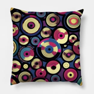 Vinyl Records Purple Pillow