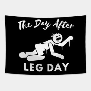 The Day After Leg Day Zombie Edition Tapestry