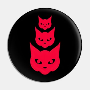 Red Cats Pin