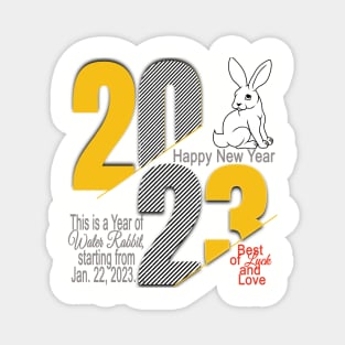 2023 Year of the Rabbit Magnet