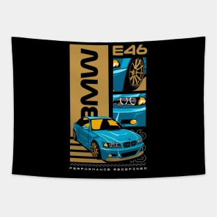 Vintage BMW Tapestry