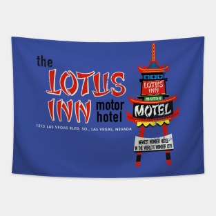 Vintage Lotus Inn Motel Las Vegas Tapestry