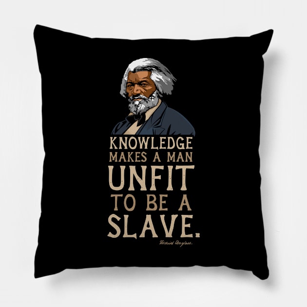 Frederick Douglass Quote Gift for Black History Month Pillow by HistoryMakers