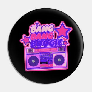 Bang Bang Boogie - Boombox - Ghettoblaster - Pop Art Design Pin