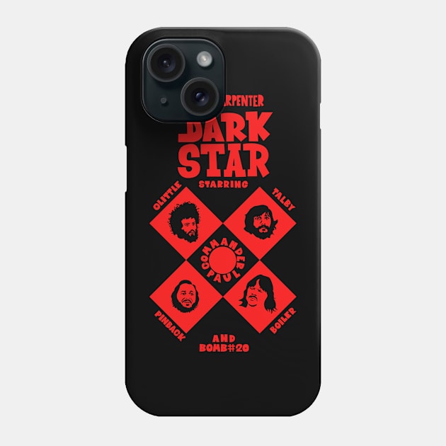 Dark Star Retro Tribute T-Shirt: Journey to the Depths of Cult Cinema Phone Case by Boogosh