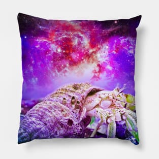 Hermit Crab In Space Pillow