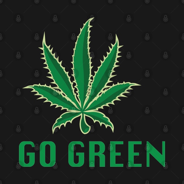 Go Green Marijuana Pot Leaf by medicalmj