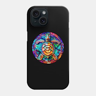 Stained Glass Turtle Art Phone Case