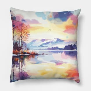 Winter Sunset Pillow