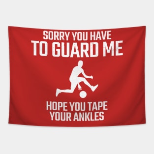 funny basketball Tapestry