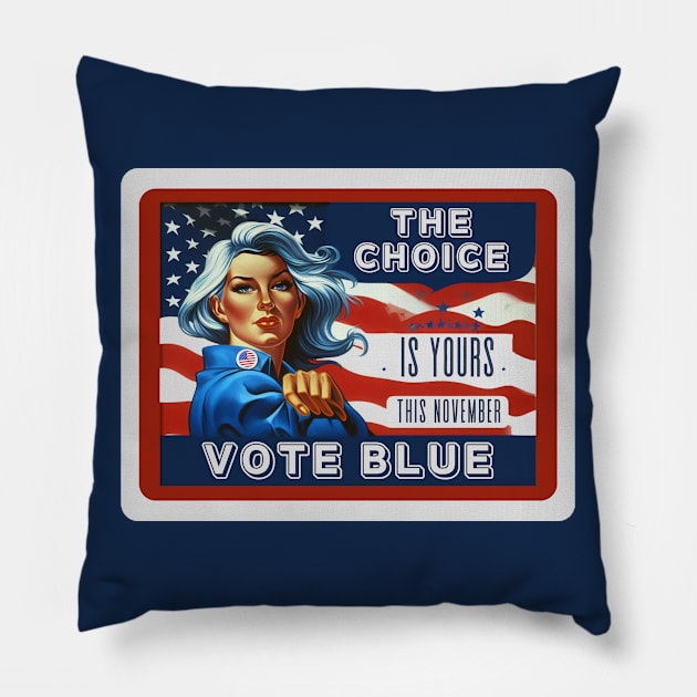 The CHOICE is YOURS Pillow by TJWDraws