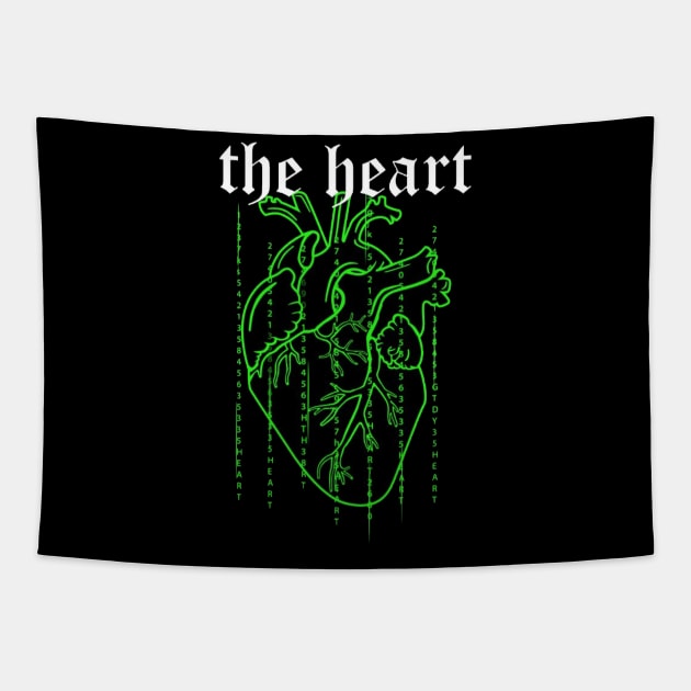 The heart matrix Tapestry by Street Style (Print Designer)