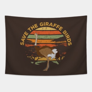 Save Ostriches Tapestry