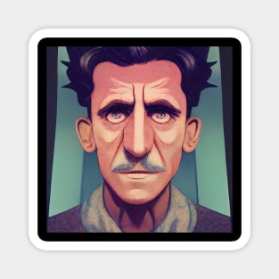 George Orwell Portrait | Comics style Magnet