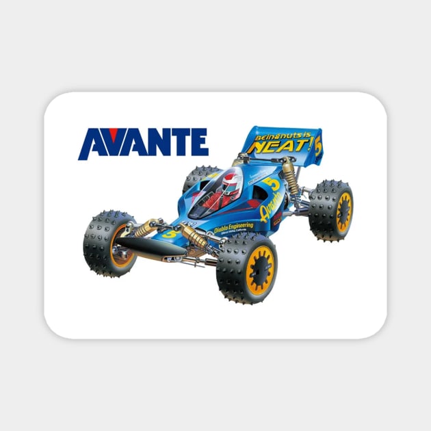 Vintage Radio Controlled Race Car - Avante Magnet by Starbase79