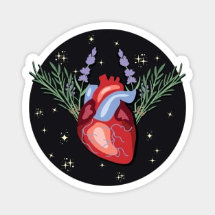 Heart with Herbal Wings Magnet