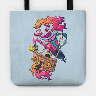 clown swinging swing cheerful Tote