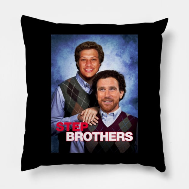 Travis Kelce - Patrick Mahomes // Step Brothers Pillow by Indranunik