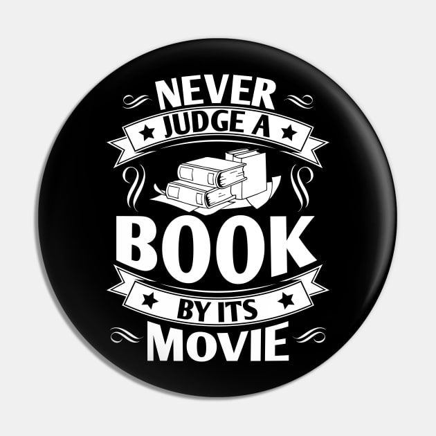 Reader Reading Librarian Library Book Books Gift Pin by Krautshirts