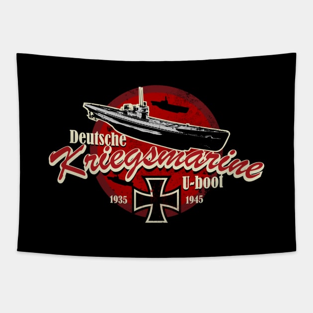 Deutsche Kriegsmarine U-boot Tapestry by TCP