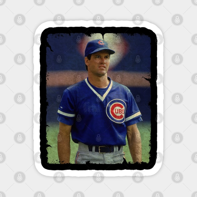 Ryne Sandberg in Chicago Cubs Magnet by PESTA PORA