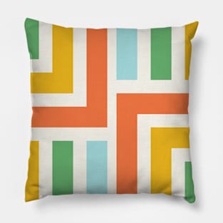 Colorful Rainbow Pattern Pillow