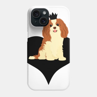 Love Cavalier King Charles Spaniel - Black Phone Case