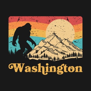 State of Washington Pacific Northwest Bigfoot Mountain T-Shirt