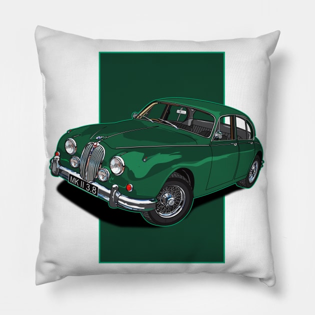 Jaguar MKII 3.8 Pillow by Limey_57