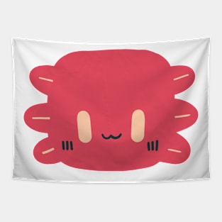 maroon axolotl Tapestry