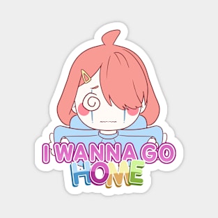 I wanna go home sad clown girl Magnet