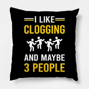 3 People Clogging Clog Dance Clogger Pillow