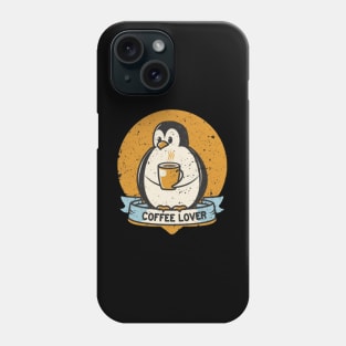 Penguin Coffee Lover Phone Case