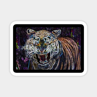 Tiger Head Pop art  02 Magnet