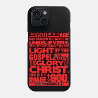 2 Corinthians 4:4 Glory of Christ Phone Case