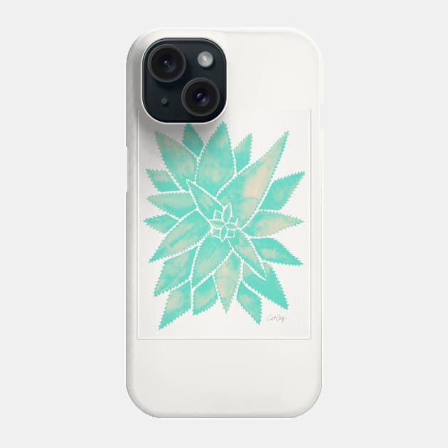 Mint Aloe Vera Phone Case by CatCoq