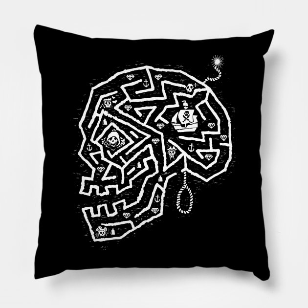 Pirate's Path Pillow by Narwen