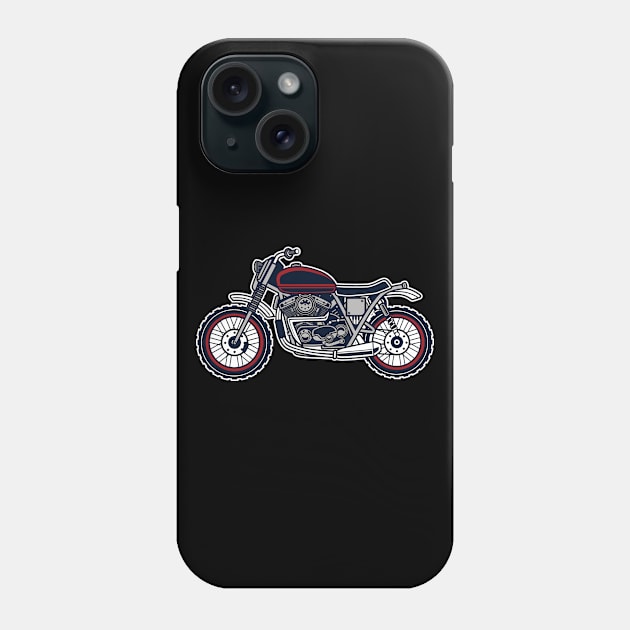 Offroad Caferacer Motorcycle Phone Case by ShirtyLife