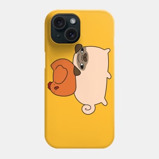 Pug and Little Red Chicken Phone Case